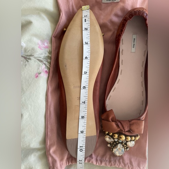 Miu Miu Crystal Embellished Ballet Flats, 39.5 - Picture 9 of 9